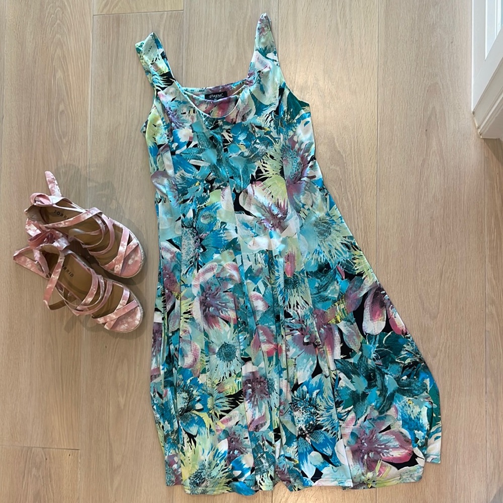 PAPA VANCOUVER SLEEVELESS DRESS MULTICOLORED XL